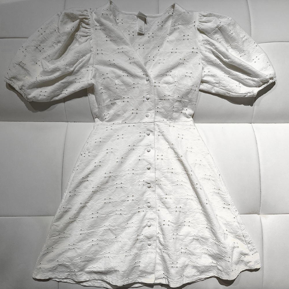 H&M XS White Dress